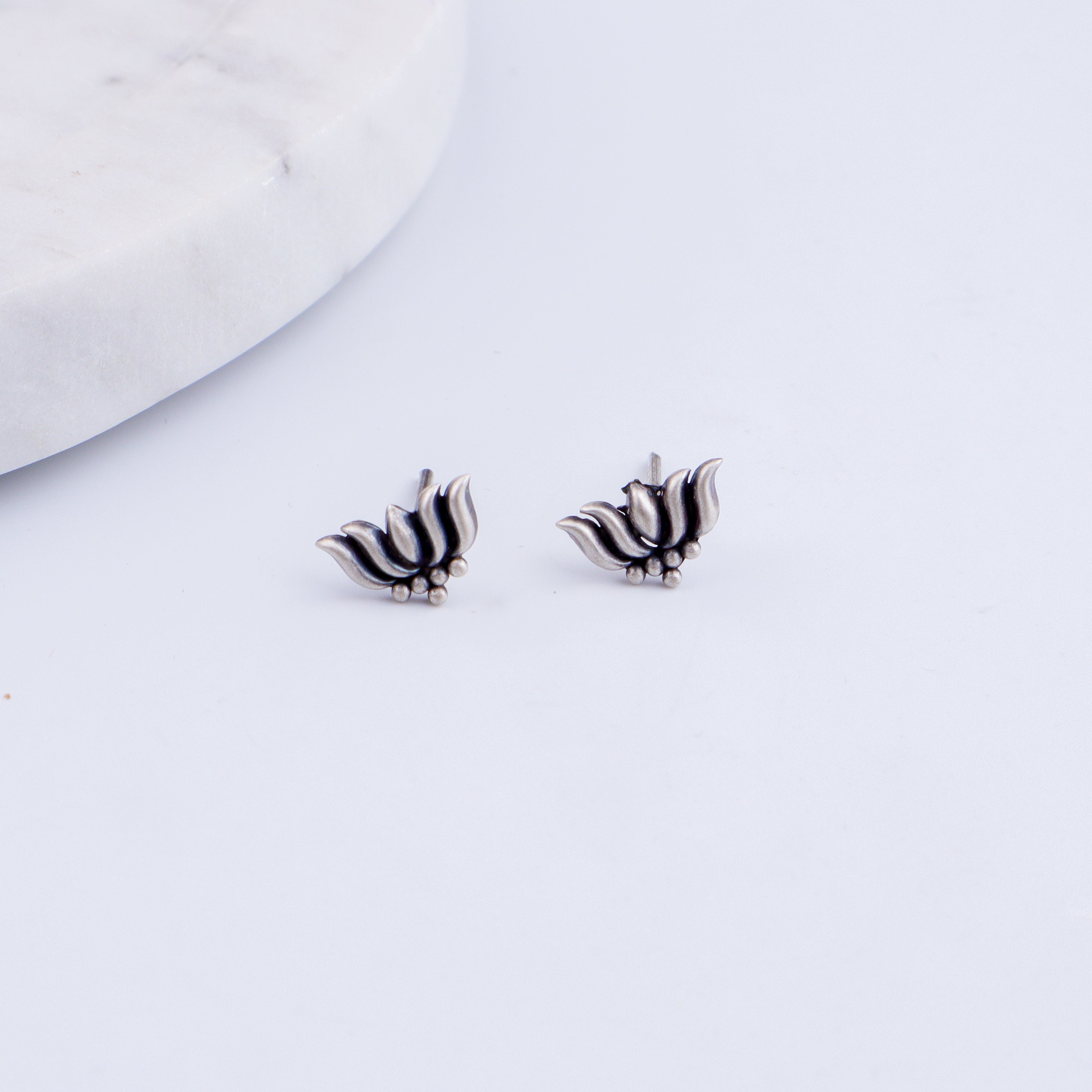 Lotus Studs | 92.5 Silver