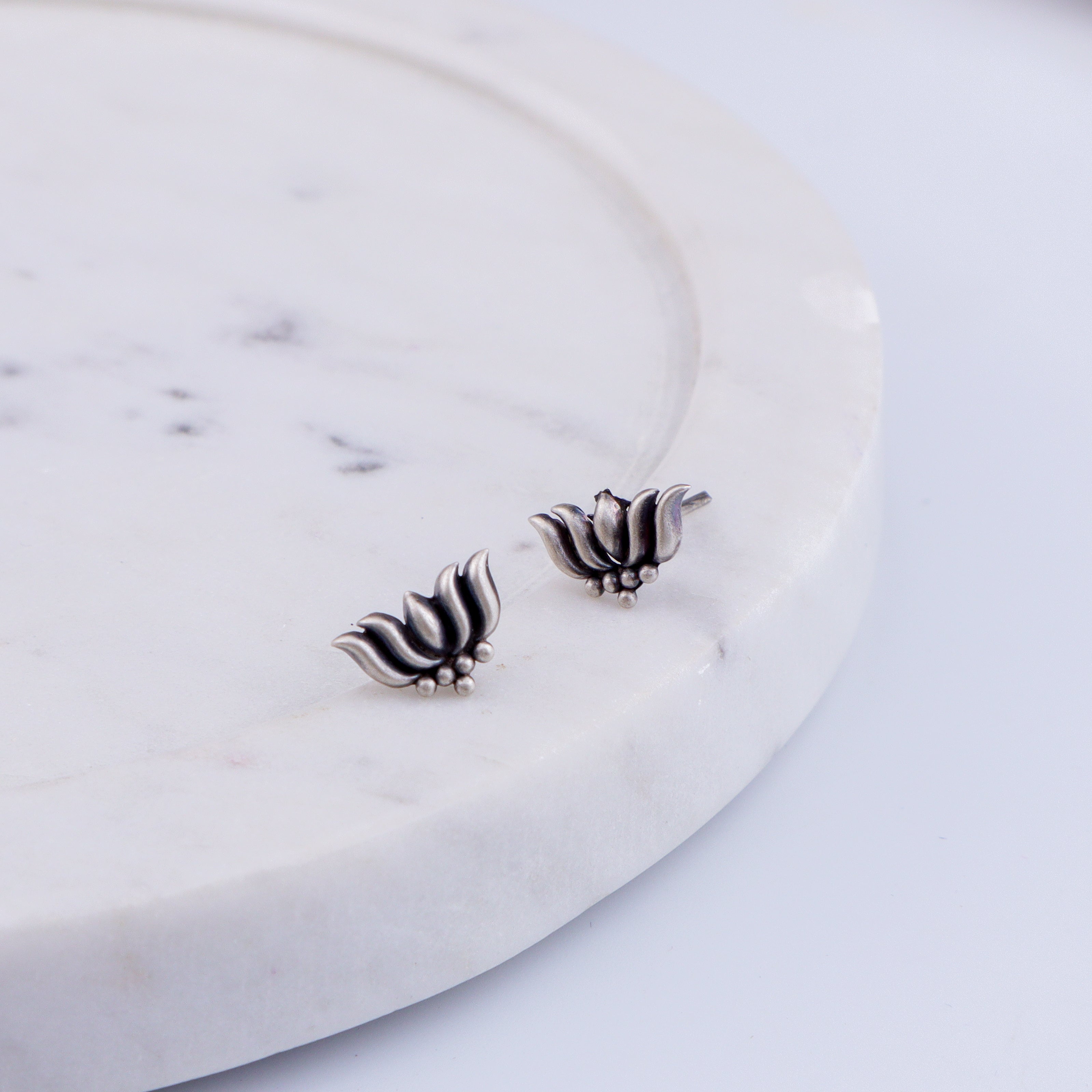 Lotus Studs | 92.5 Silver