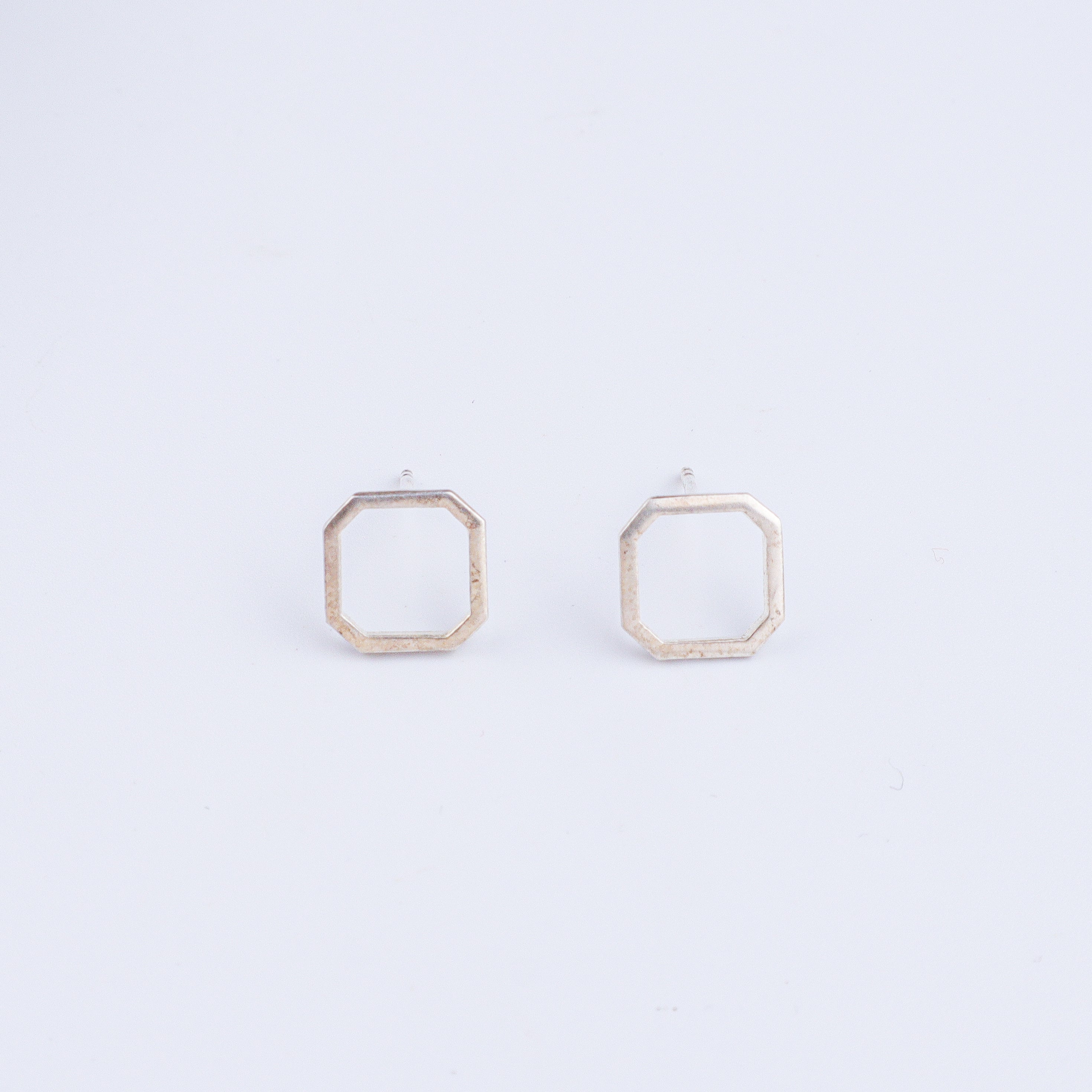 Tiny Silver Squircle Studs | 92.5 Silver