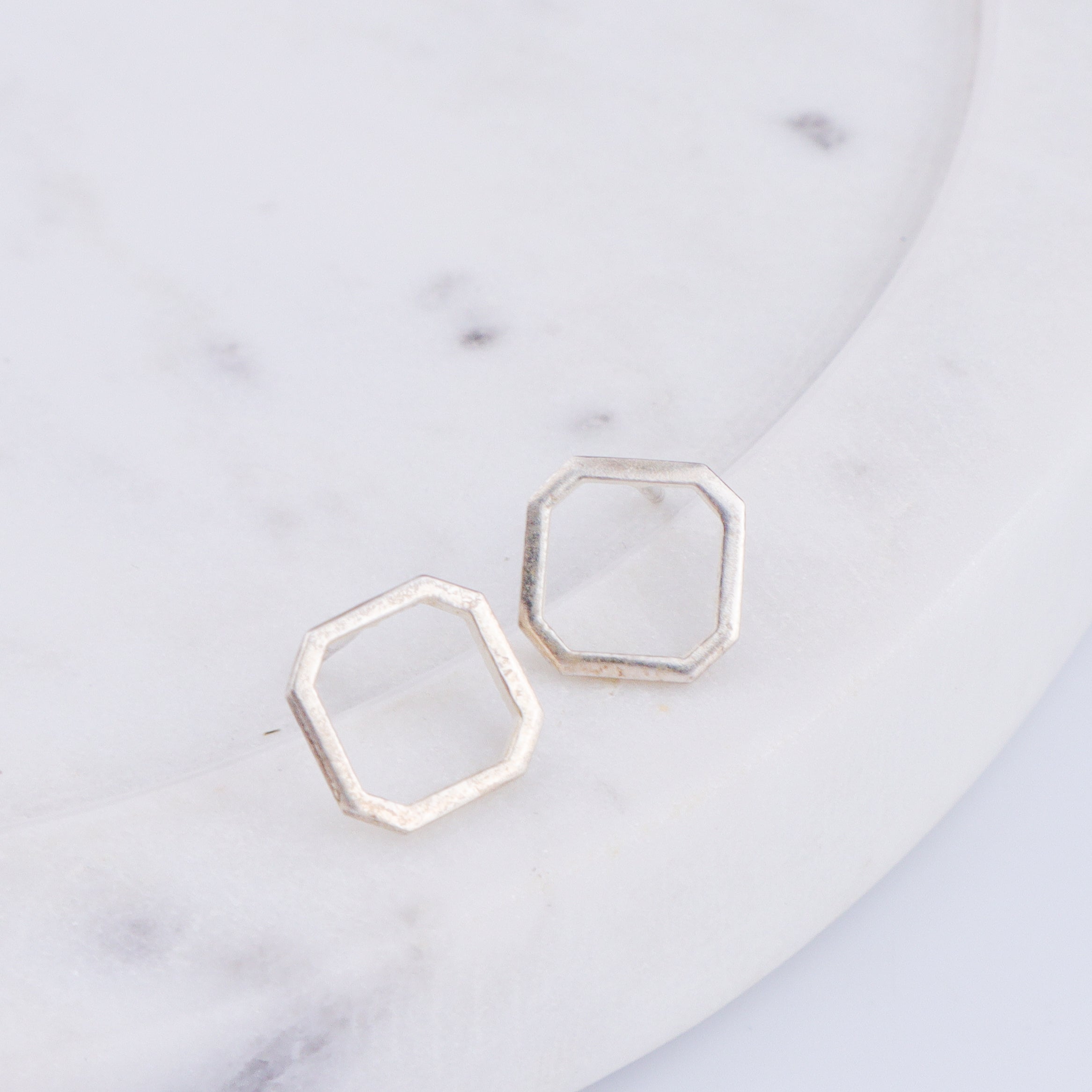 Tiny Silver Squircle Studs | 92.5 Silver