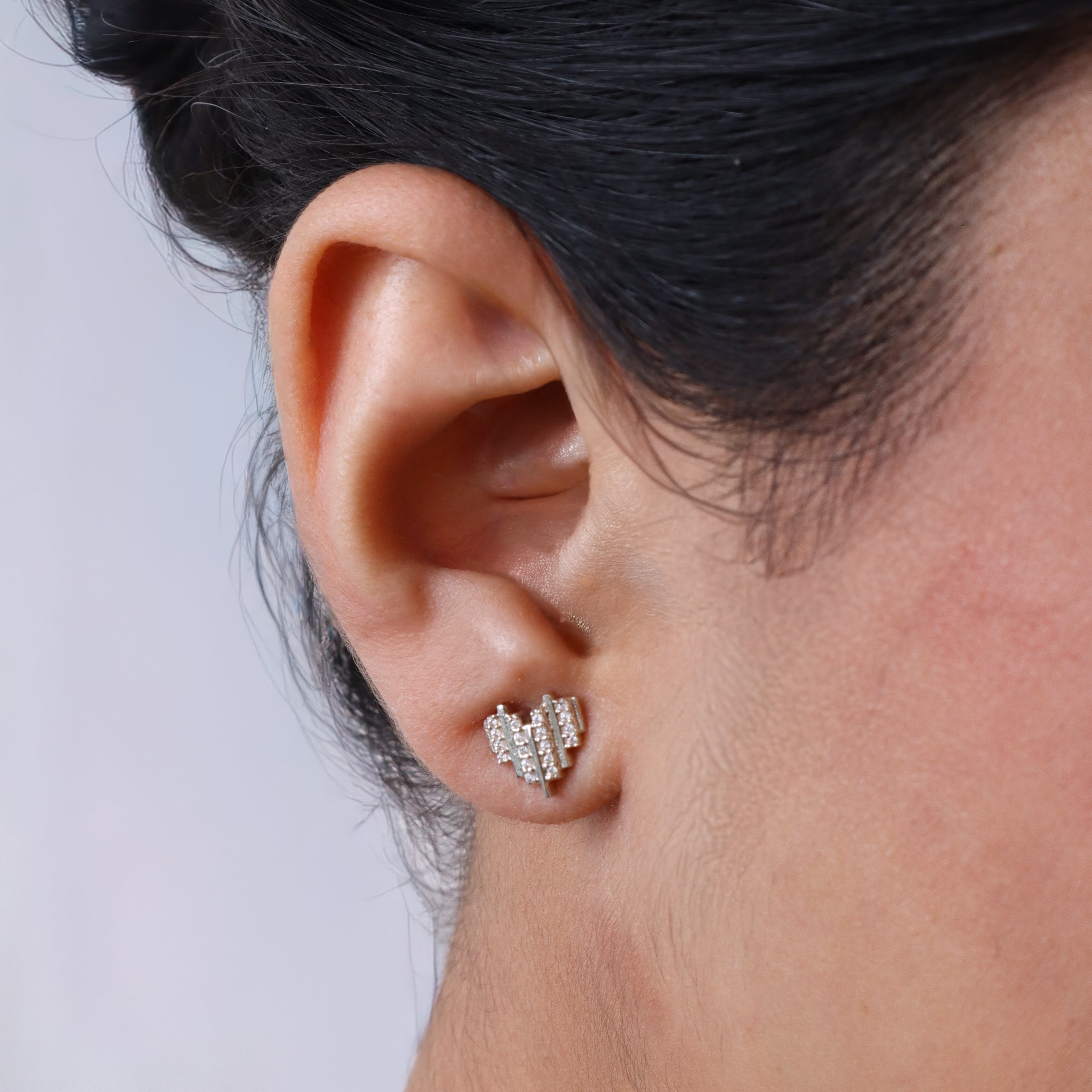 Heart Set with Chain | CZ | 92.5 Silver