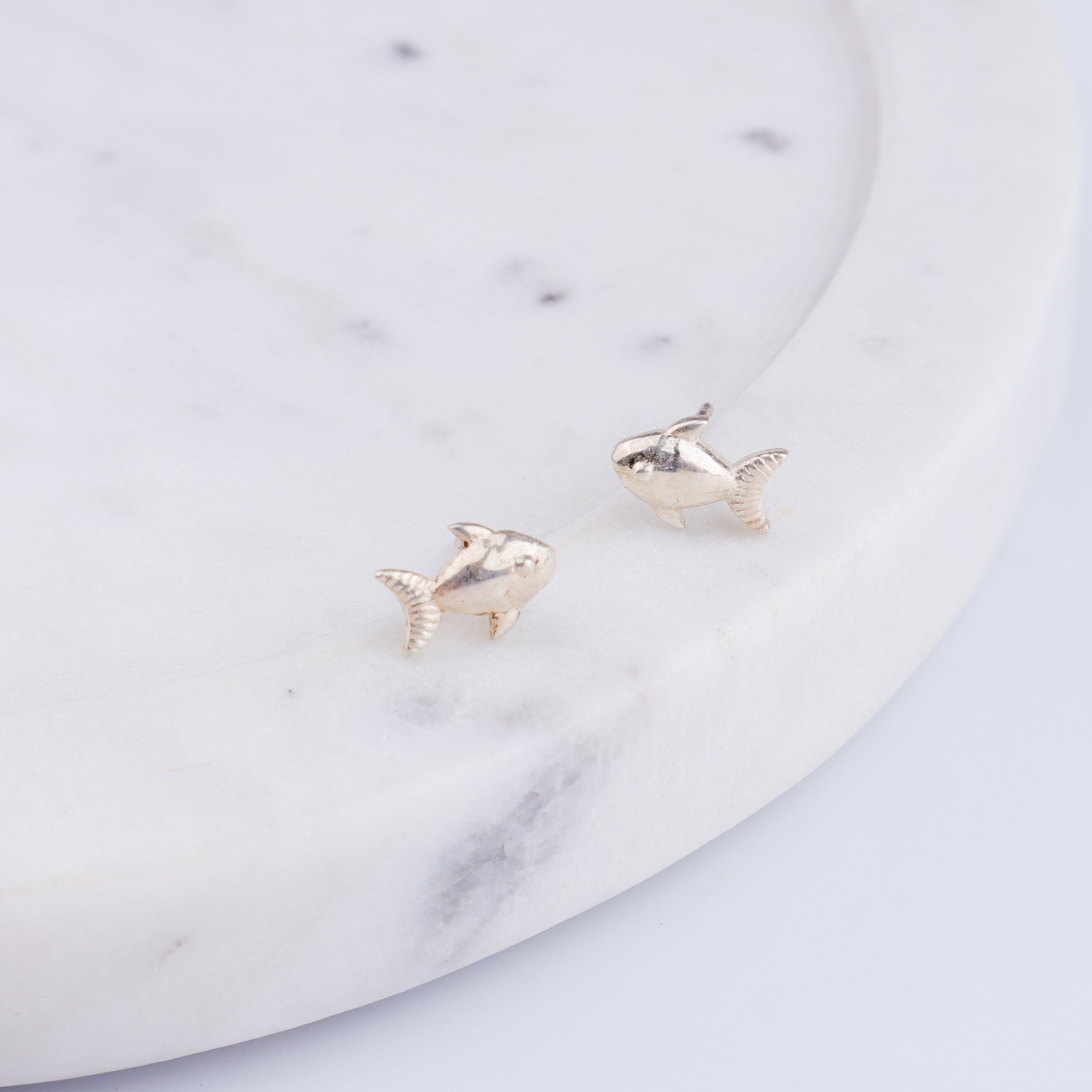 Silver Fish Studs | 92.5 Silver