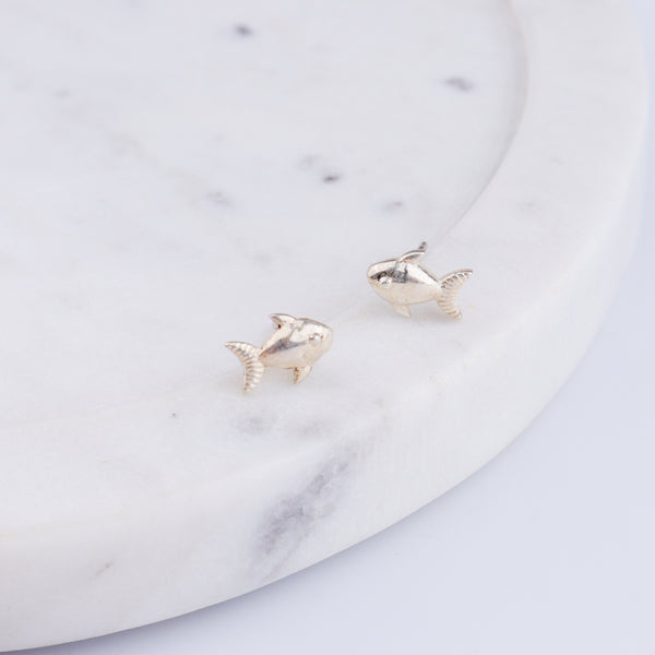 Silver Fish Studs | 92.5 Silver