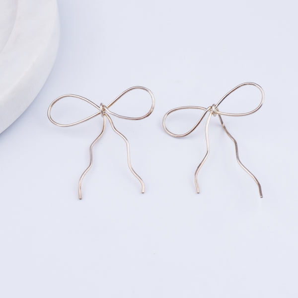 Handmade Bow Earrings | 92.5 Silver