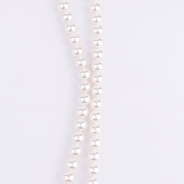 Silver Green & White CZ Tanmani Set with Pearls
