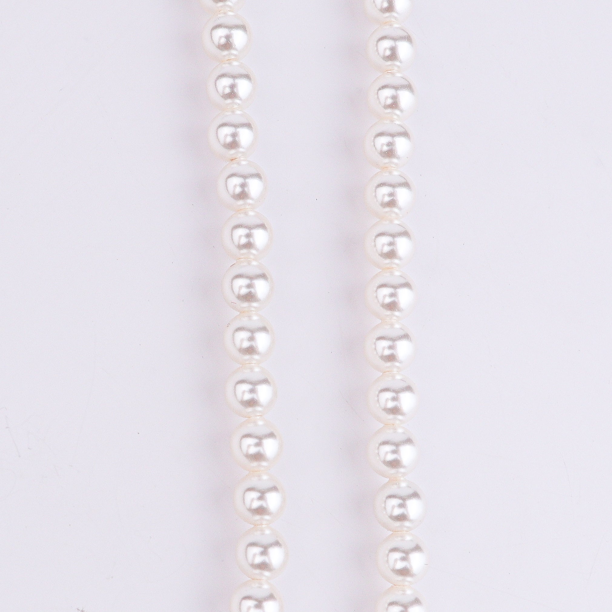 Silver Pink & White CZ Tanmani Set with Pearls