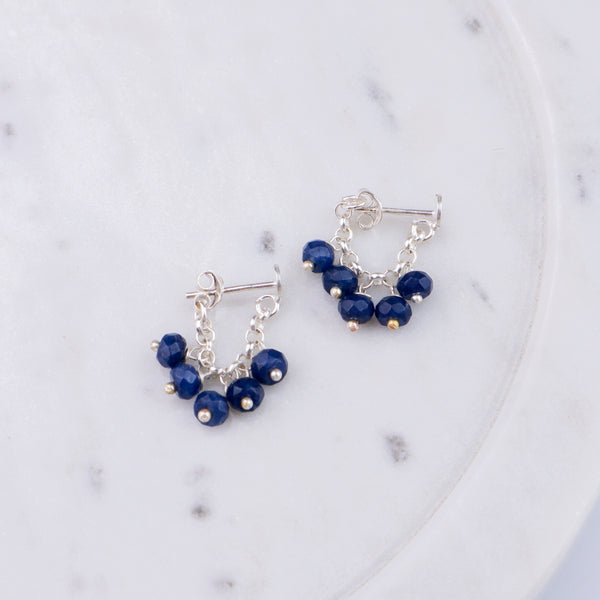 Silver Blue Sapphire Trinket