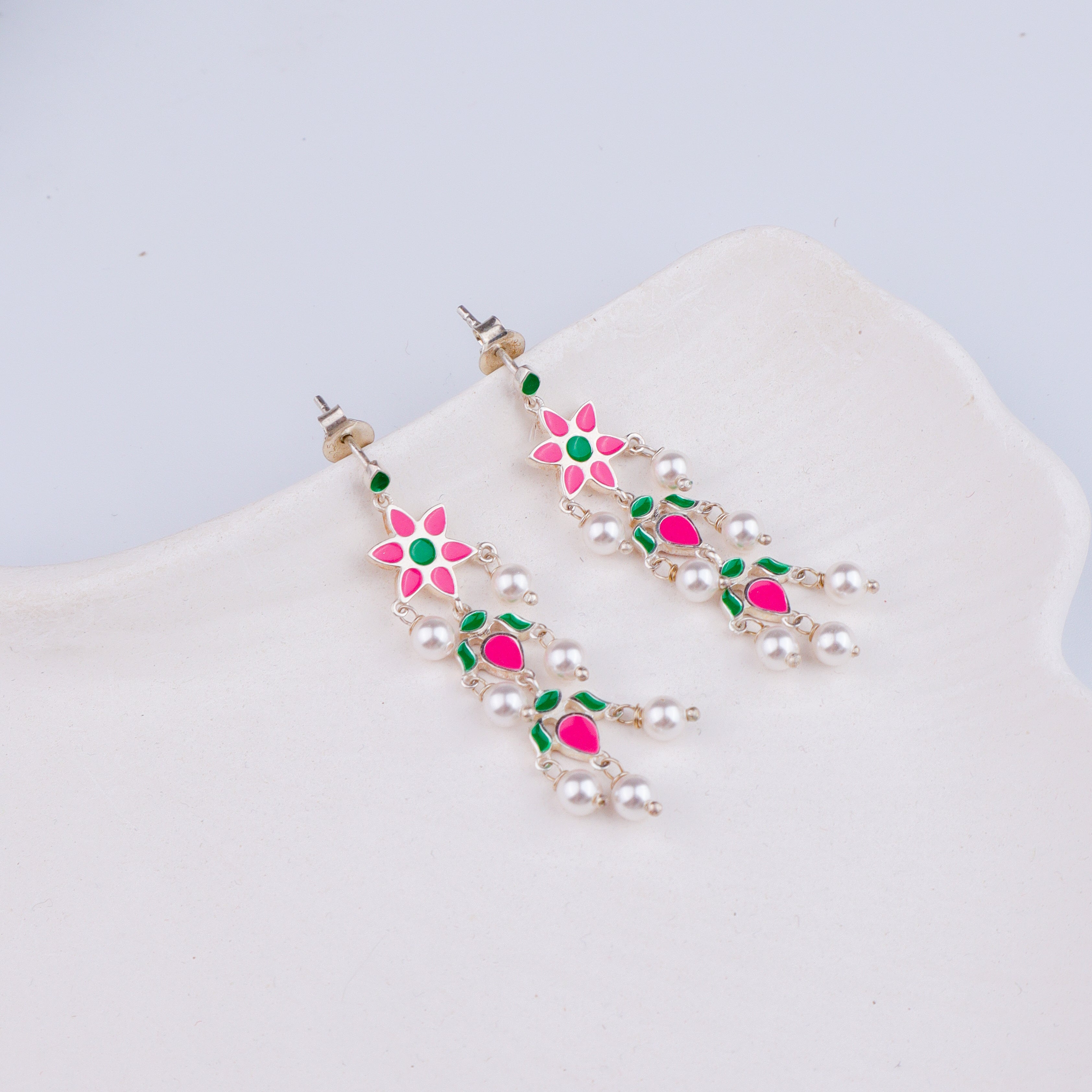 Petal Fall Meena Earring