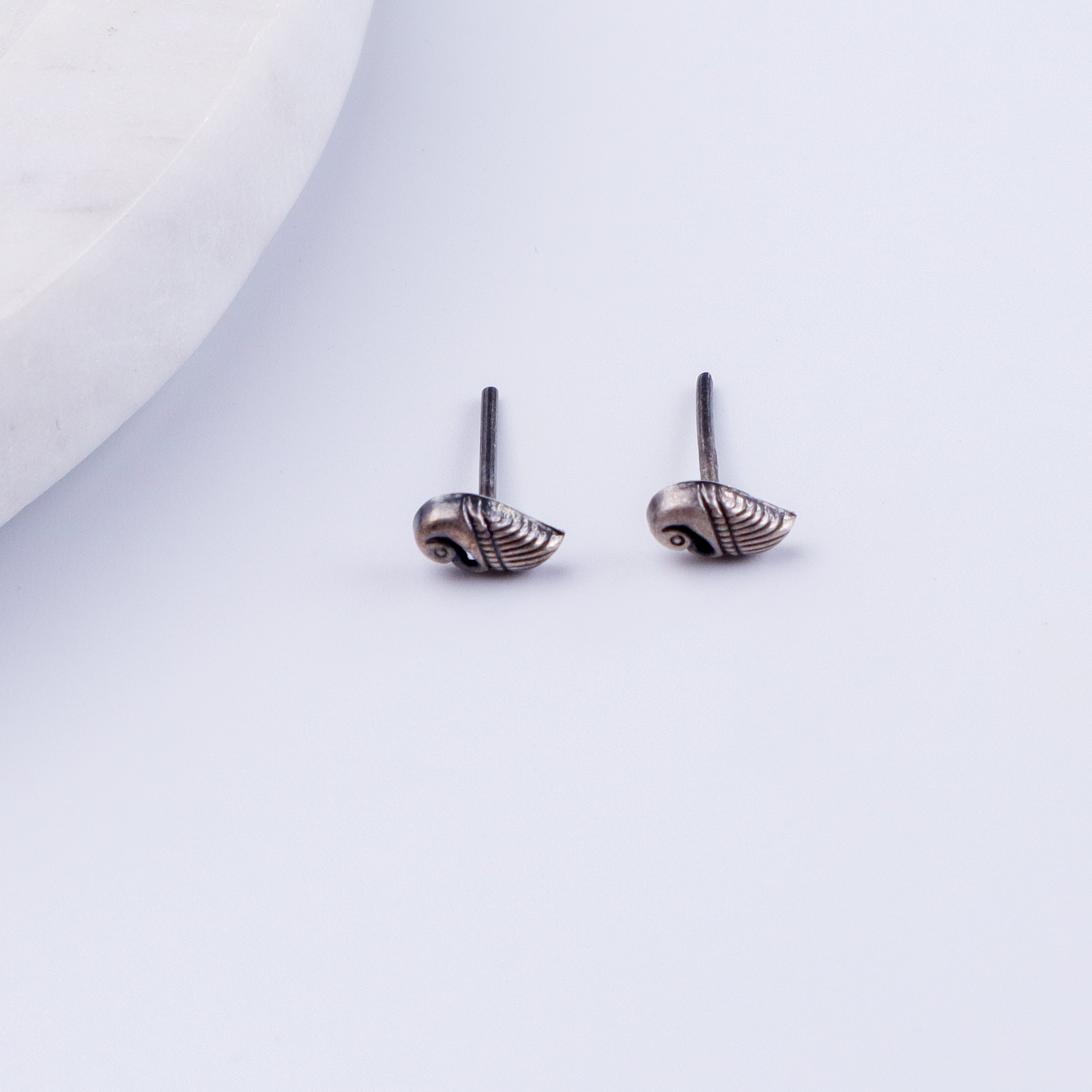 Tiny Silver Peacock Stud | 92.5 Silver