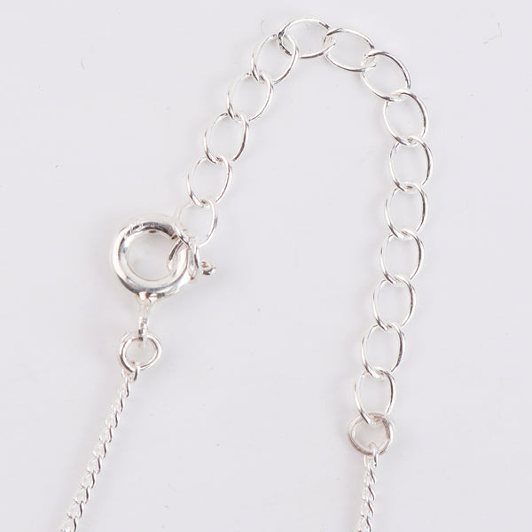 Silver CZ Sarawasti Necklace