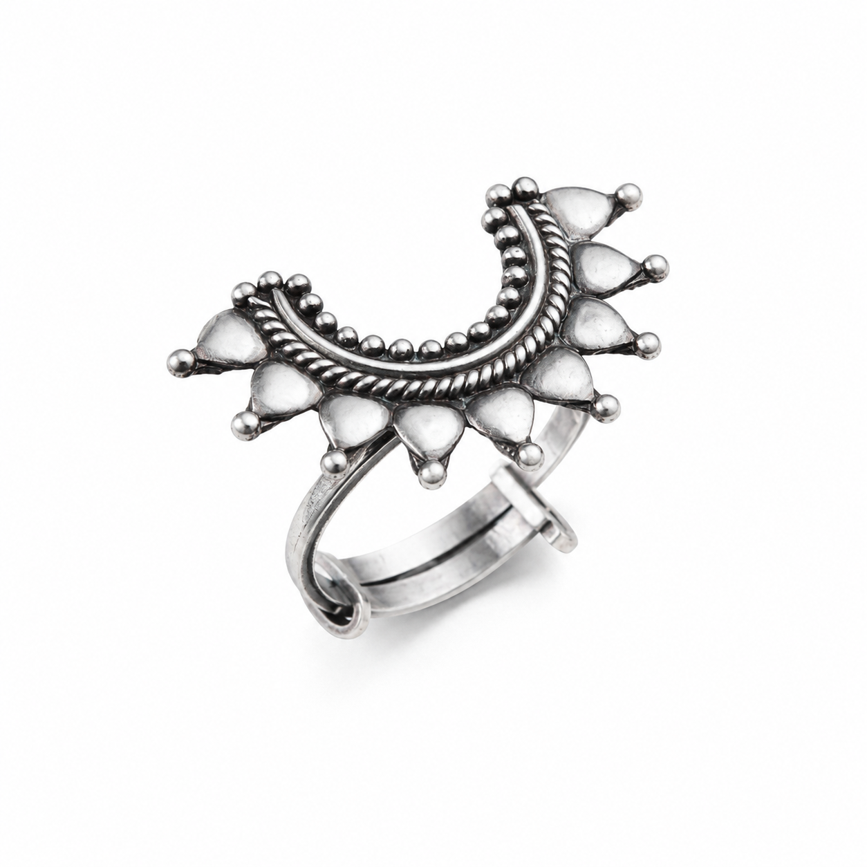 Itihaas Silver Ghumat Ring
