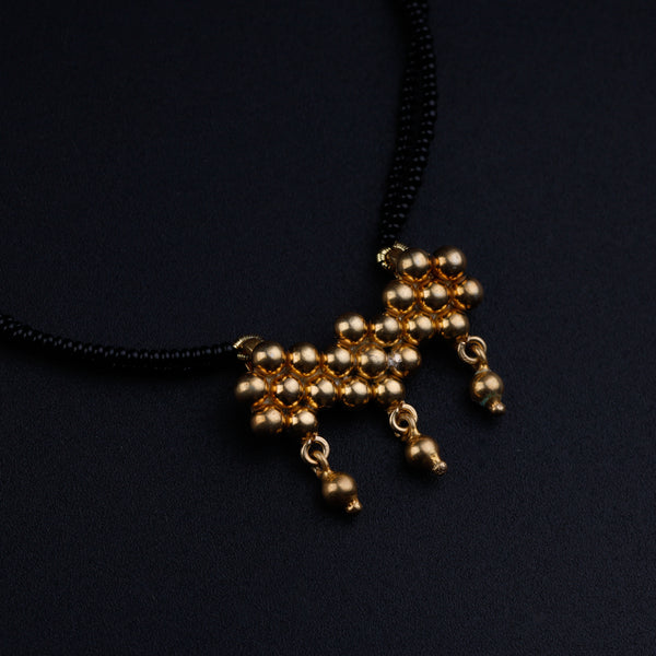Gold Plated Kudi Mangalsutra | 92.5 Silver | 22K Gold Plated