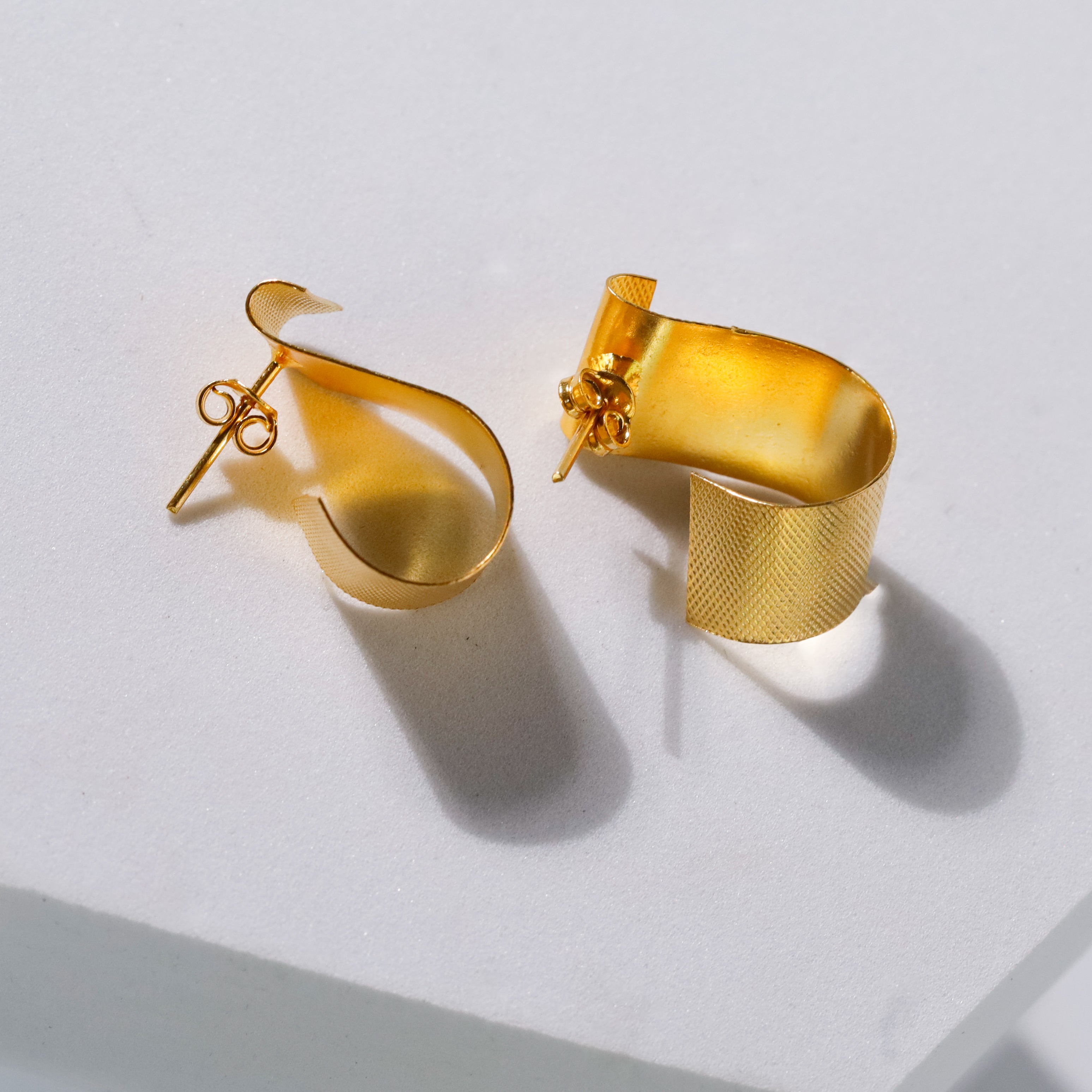 Roma - Fold Earrings (Gold Plated)