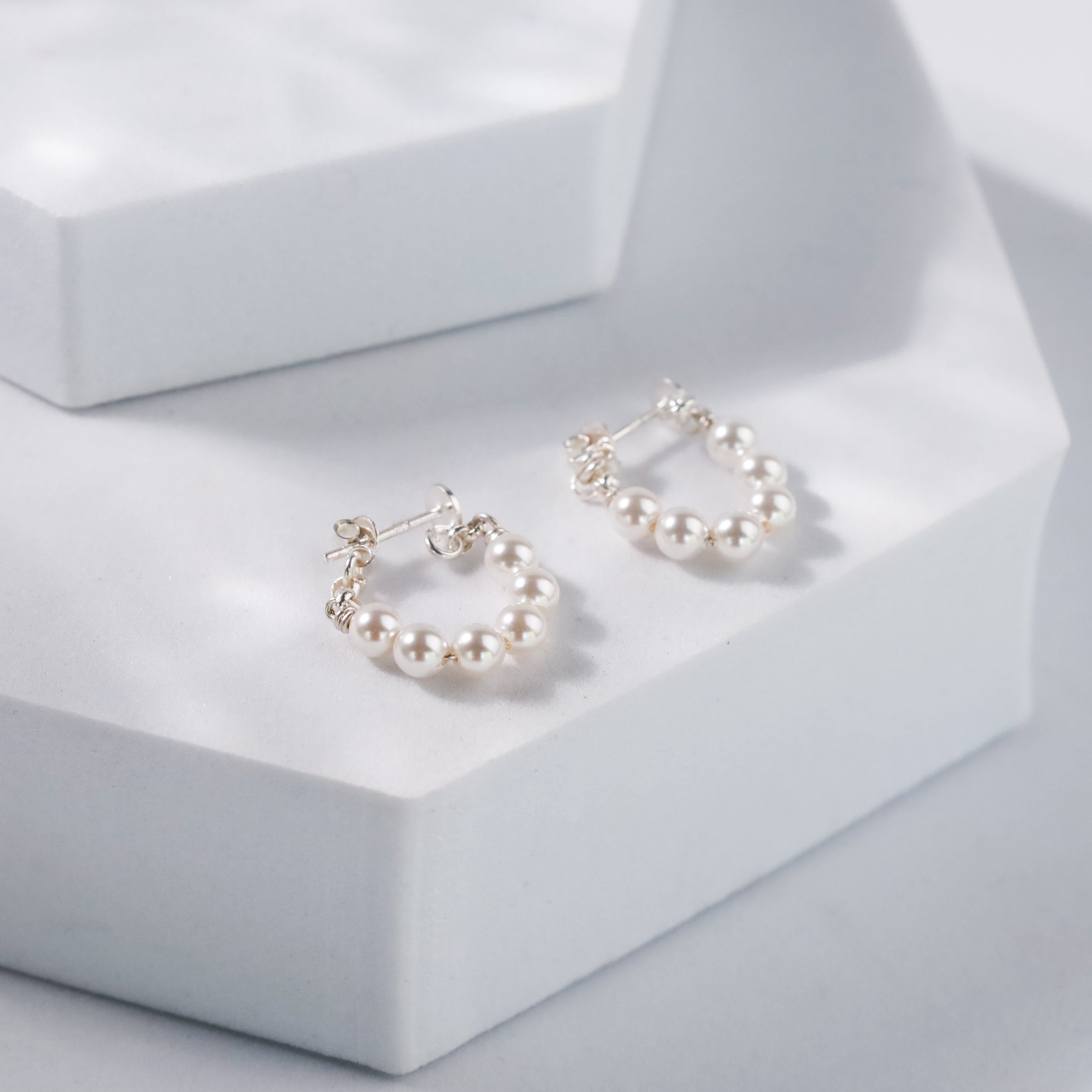 pearl halo earrings for elegant occasions