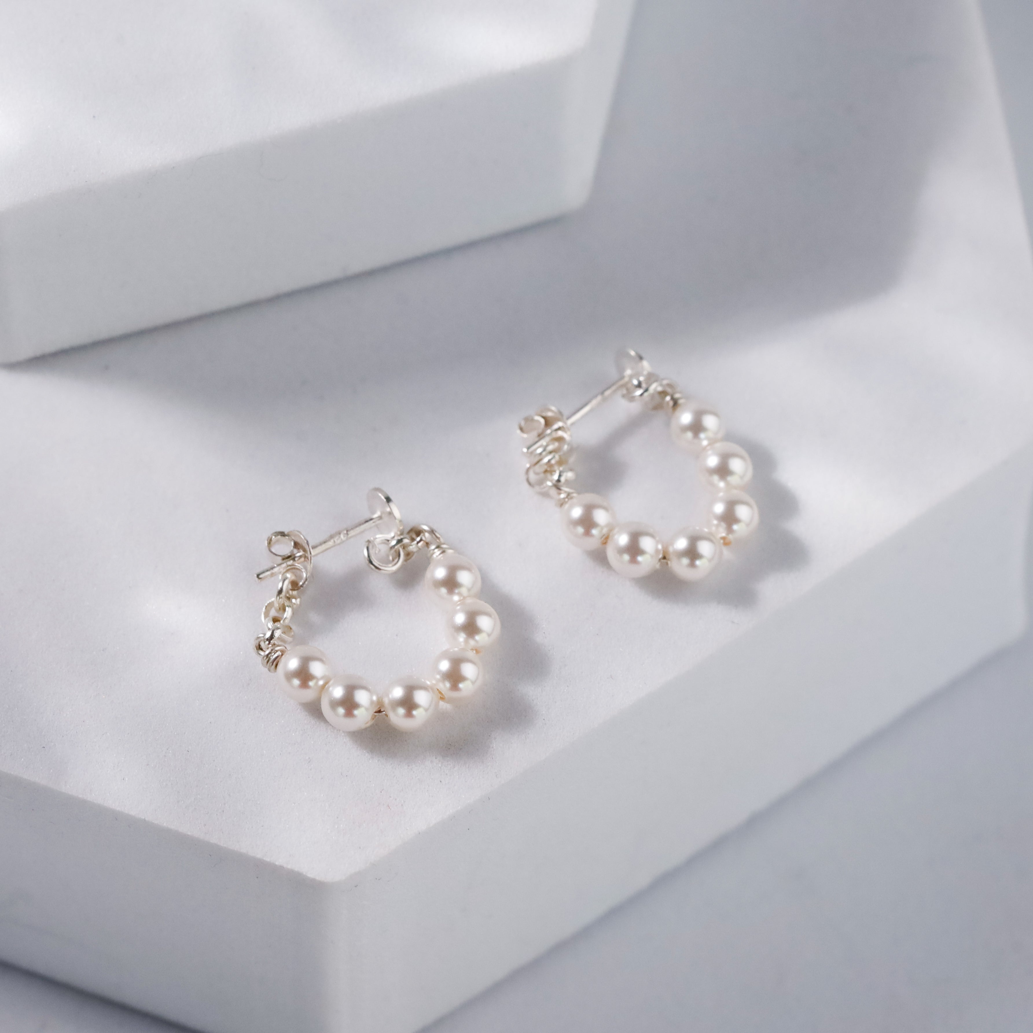 Pearl Halo Earrings