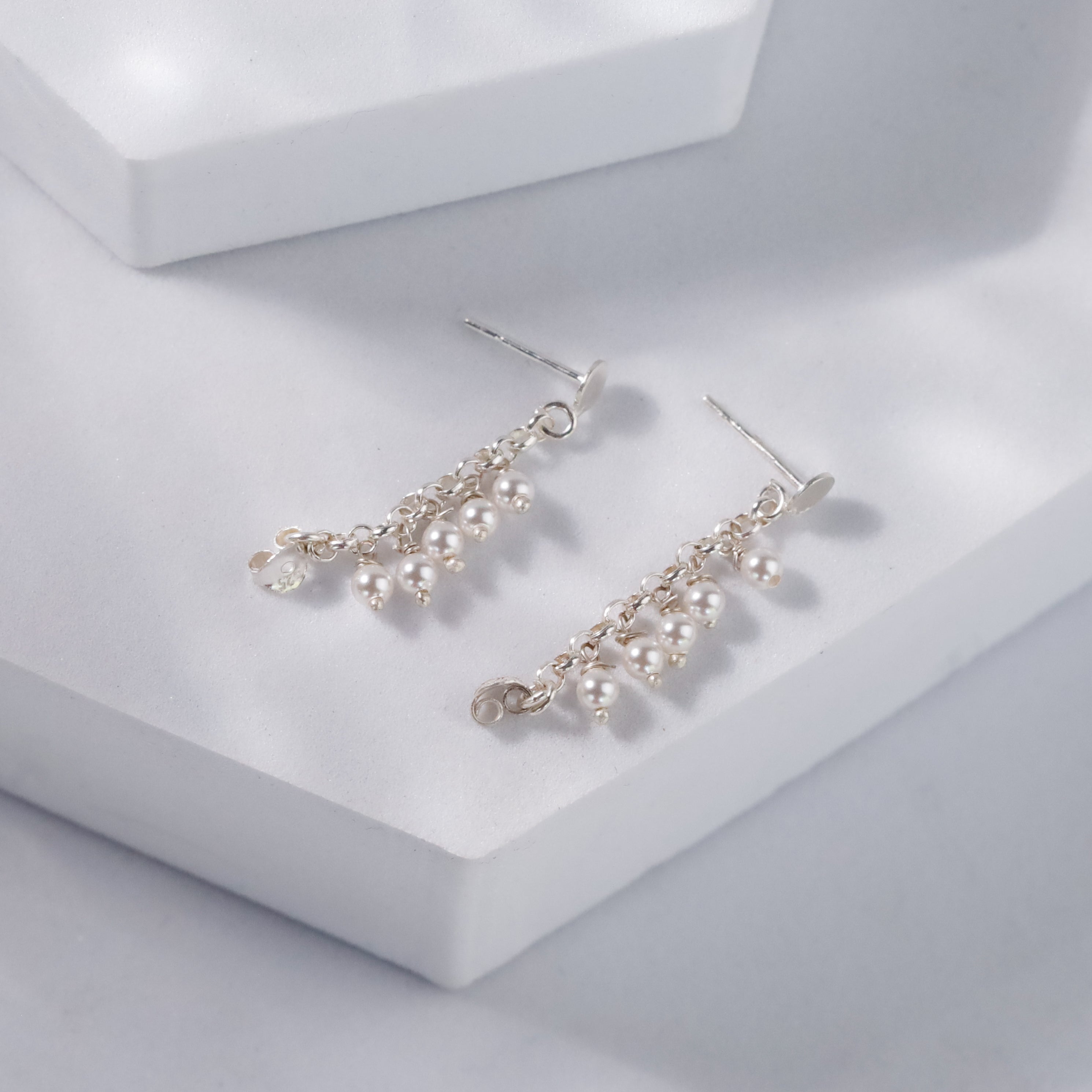 Pearl Trinkets: Dainty Pearl Earrings