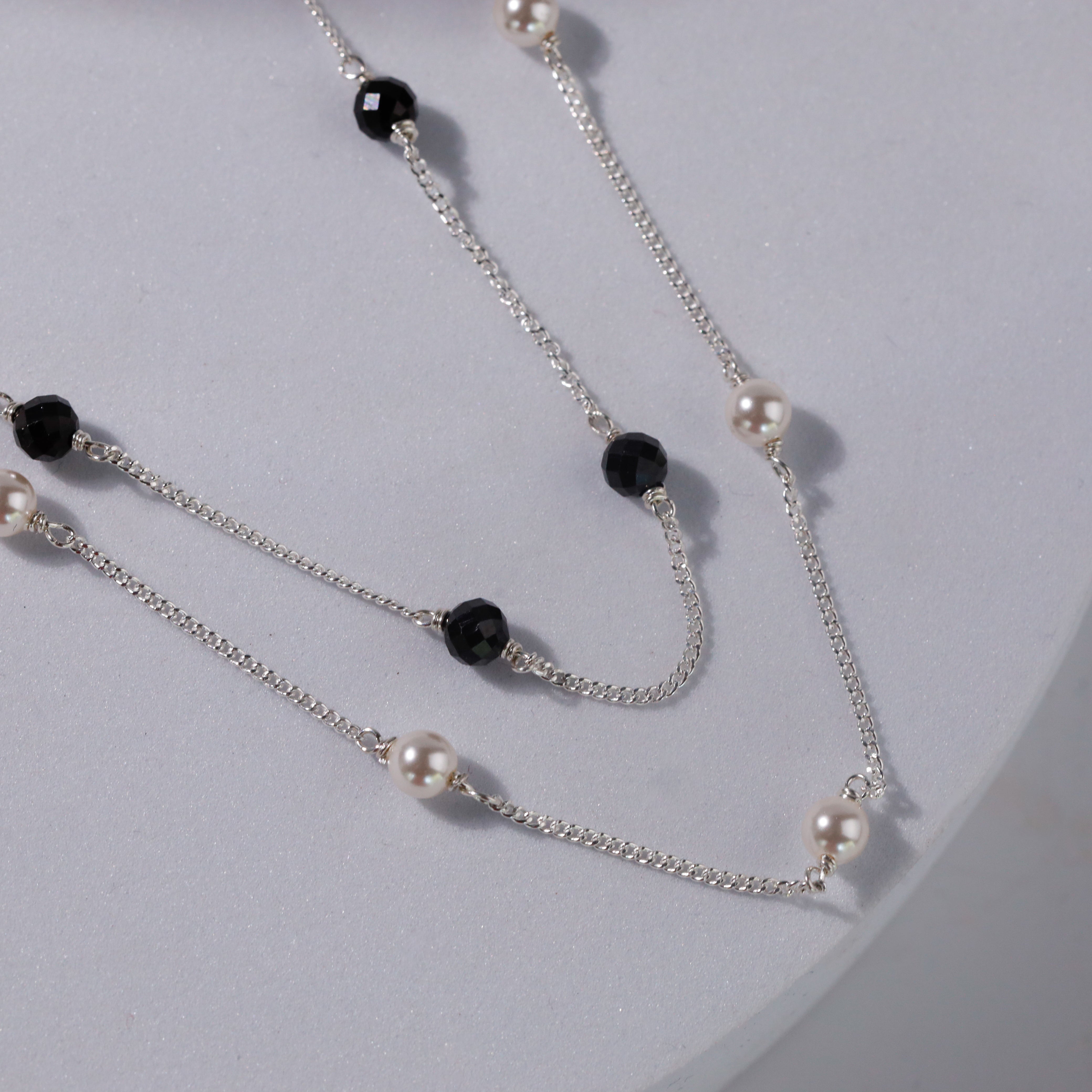 three way silver chain mangalsutra for daily wear