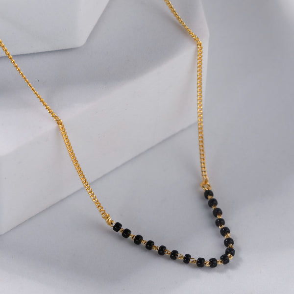 Classic Chain Mangalsutra | 22K Gold Plated | 92.5 Silver