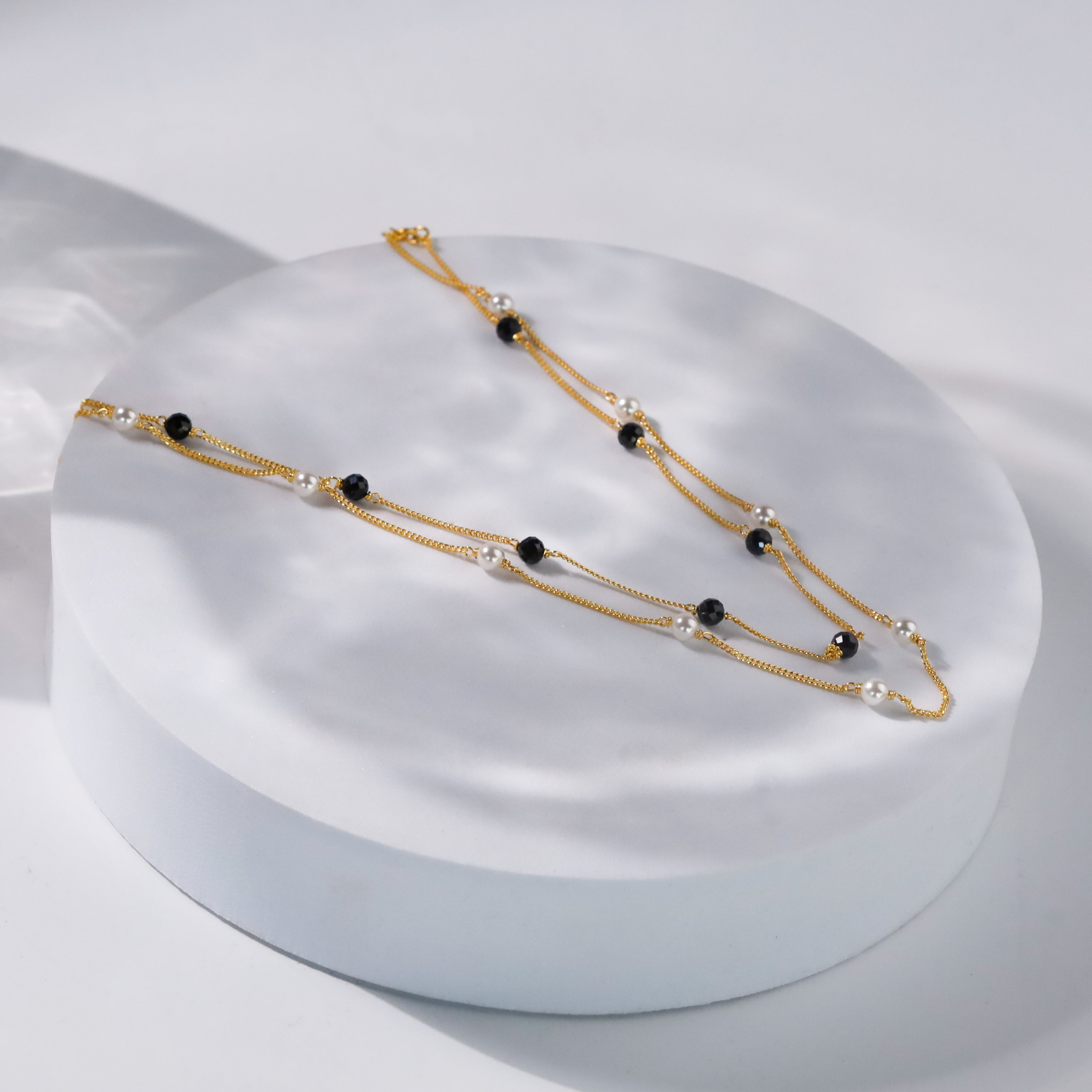 Three Way Silver Chain Mangalsutra | 92.5 Silver | 22K Gold Plated