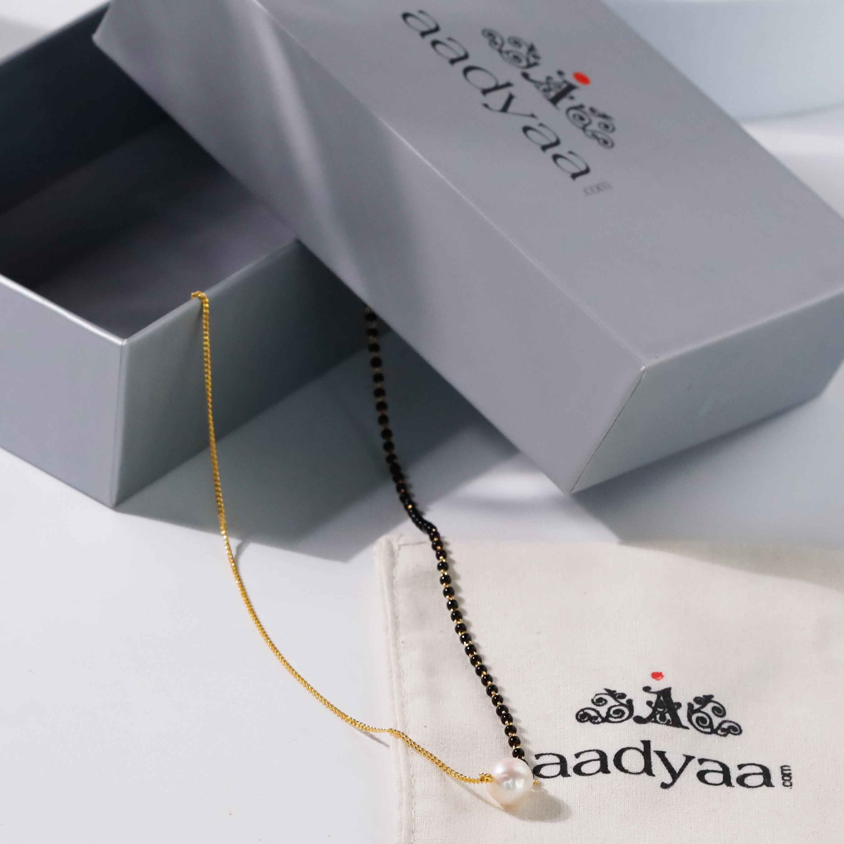 Half & Half: Pearl Mangalsutra | 92.5 Silver | 22K Gold Plated