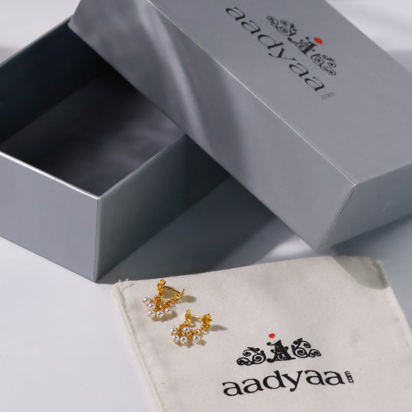 Dainty pearl earrings