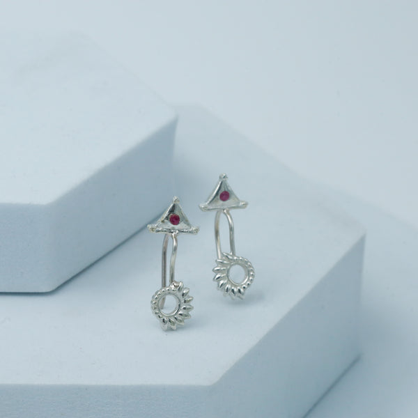 Silver Sunrise Bugadi (Clip on)