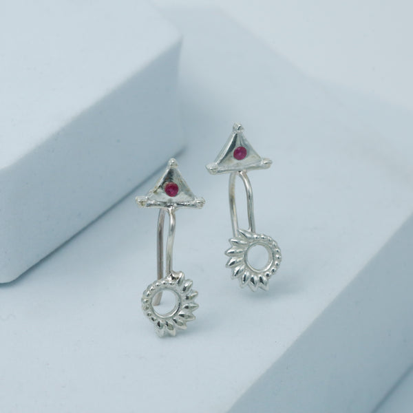 Silver Sunrise Bugadi (Clip on)