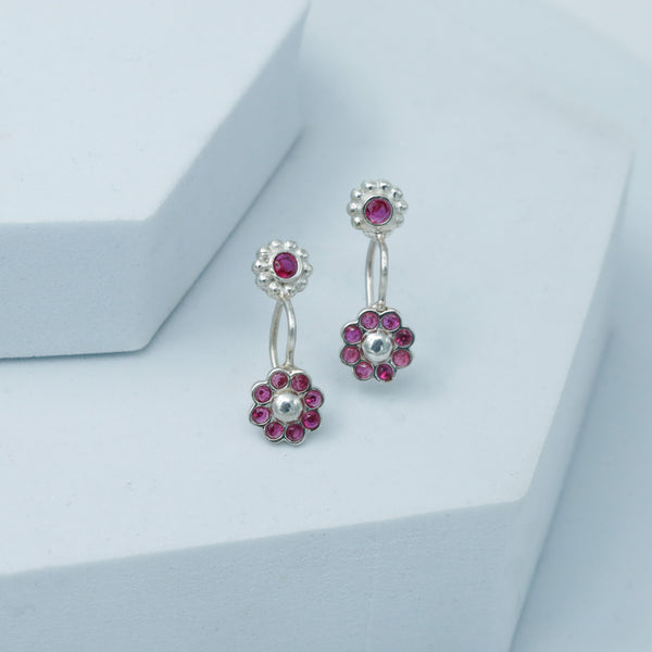 Pink Flower Bugadi (Clip on)