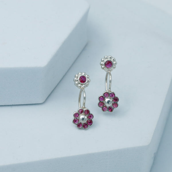 Pink Flower Bugadi (Clip on)