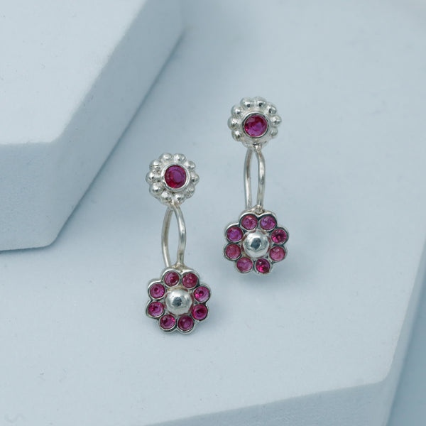 Pink Flower Bugadi (Clip on)