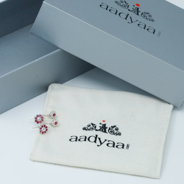 Pink Flower Bugadi (Clip on)