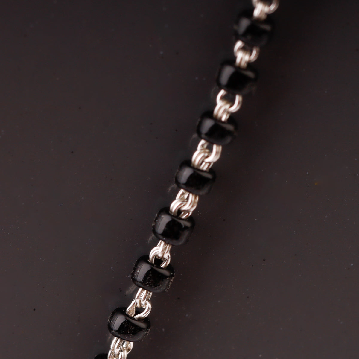 Silver Lasercut Pendant Mangalsutra