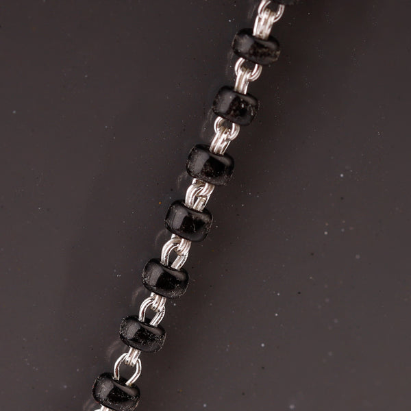 Silver Lasercut Pendant Mangalsutra