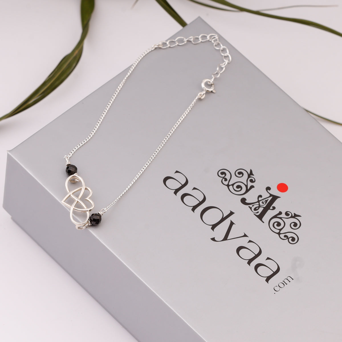 Love Infinity Silver Chain Mangalsutra Bracelet