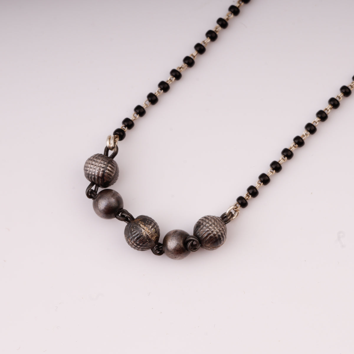 Oxidized Silver Mohan Maal Mangalsutra