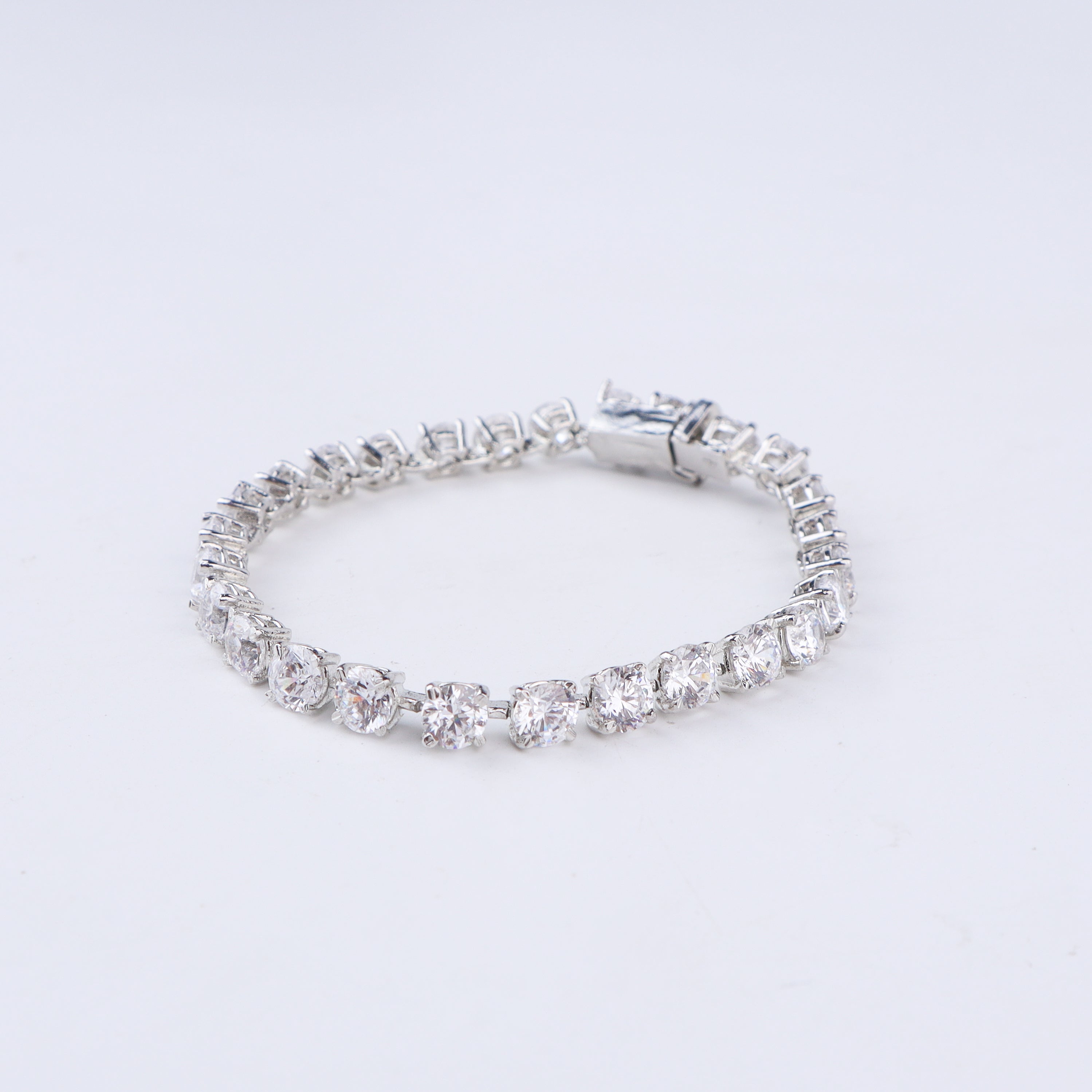 Round Shape CZ Tennis Bracelet