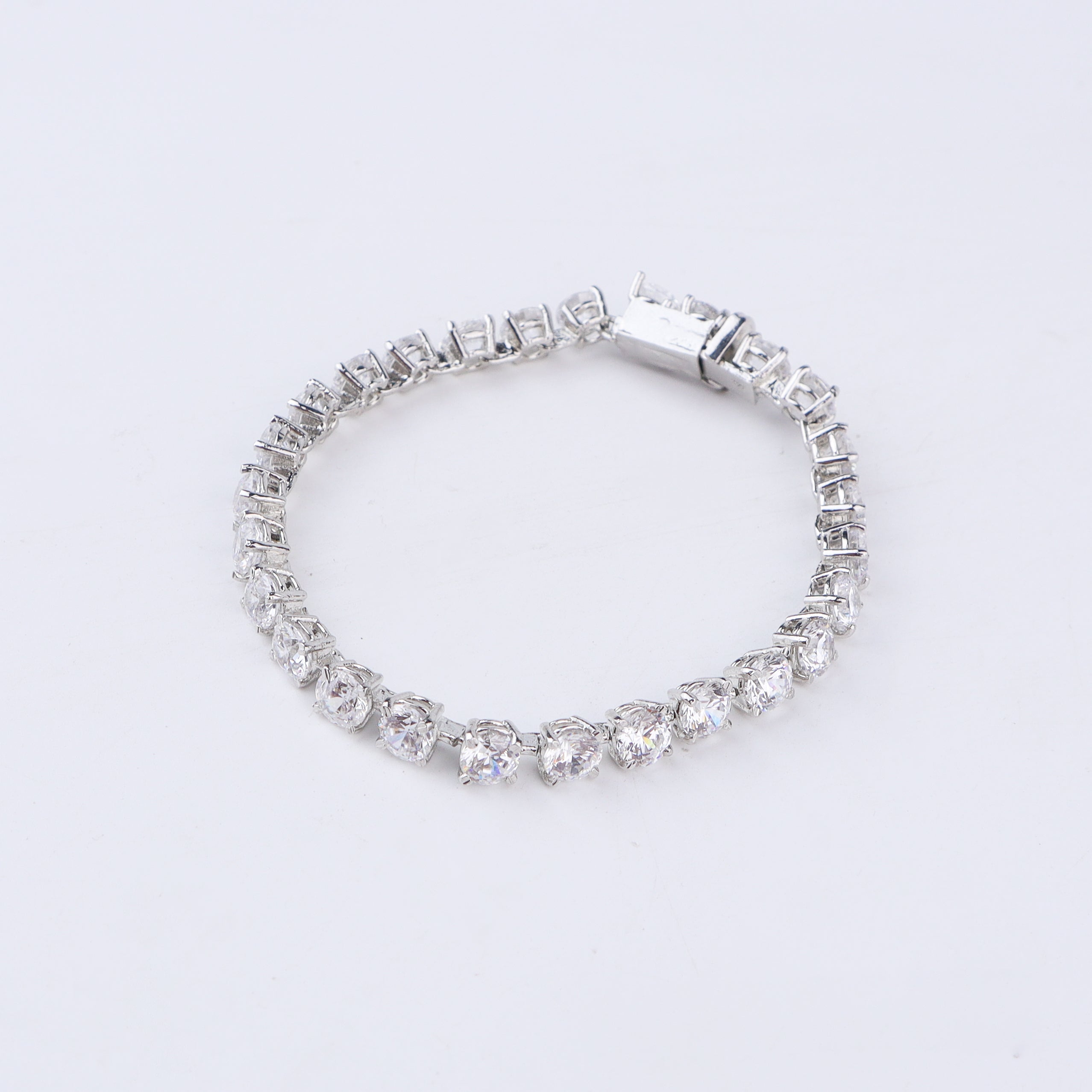 Round Shape CZ Tennis Bracelet