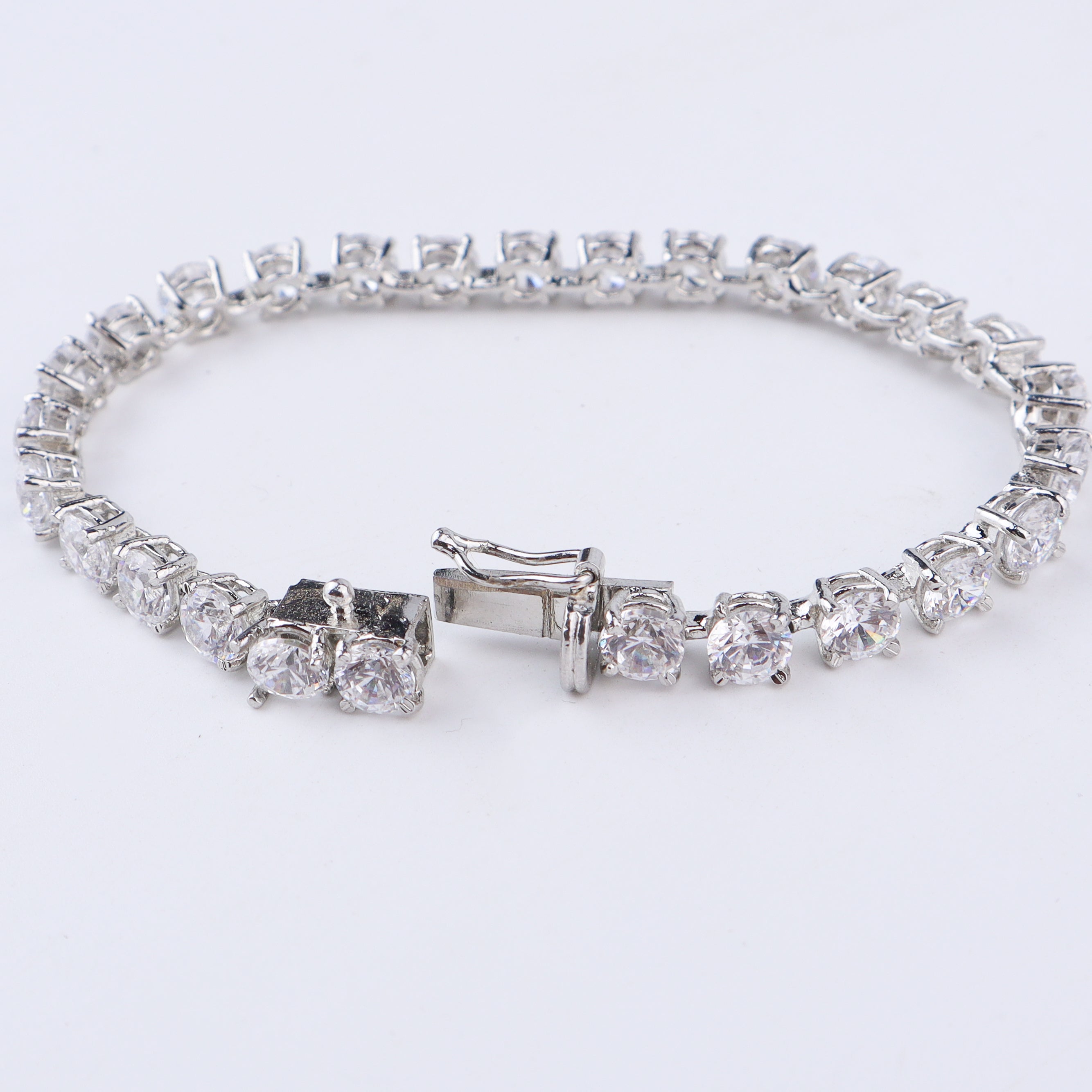 Round Shape CZ Tennis Bracelet
