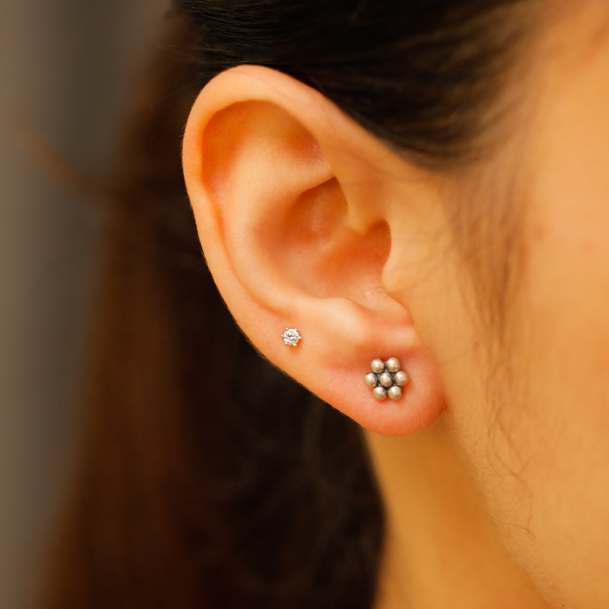Itihaas Kudi (Small) - Tiny Stud ( great for second piercing )