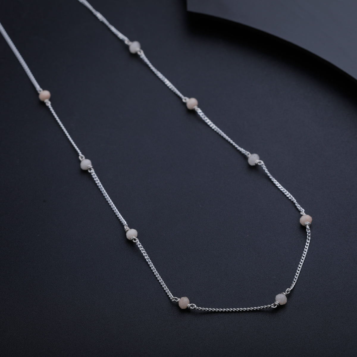Moon Stone Silver Chain