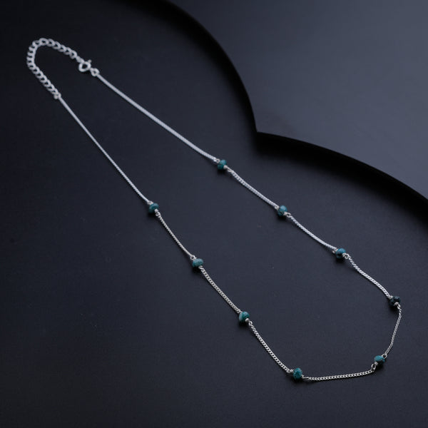 Blue Sapphire Silver Chain