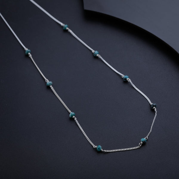 Blue Sapphire Silver Chain