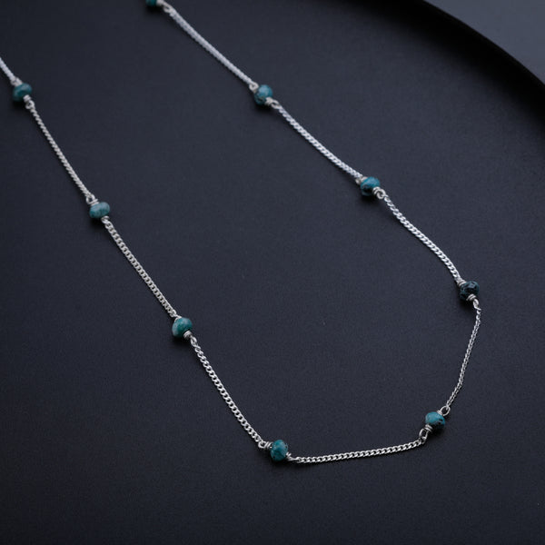 Blue Sapphire Silver Chain