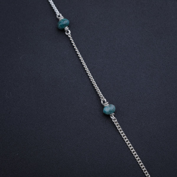 Blue Sapphire Silver Chain
