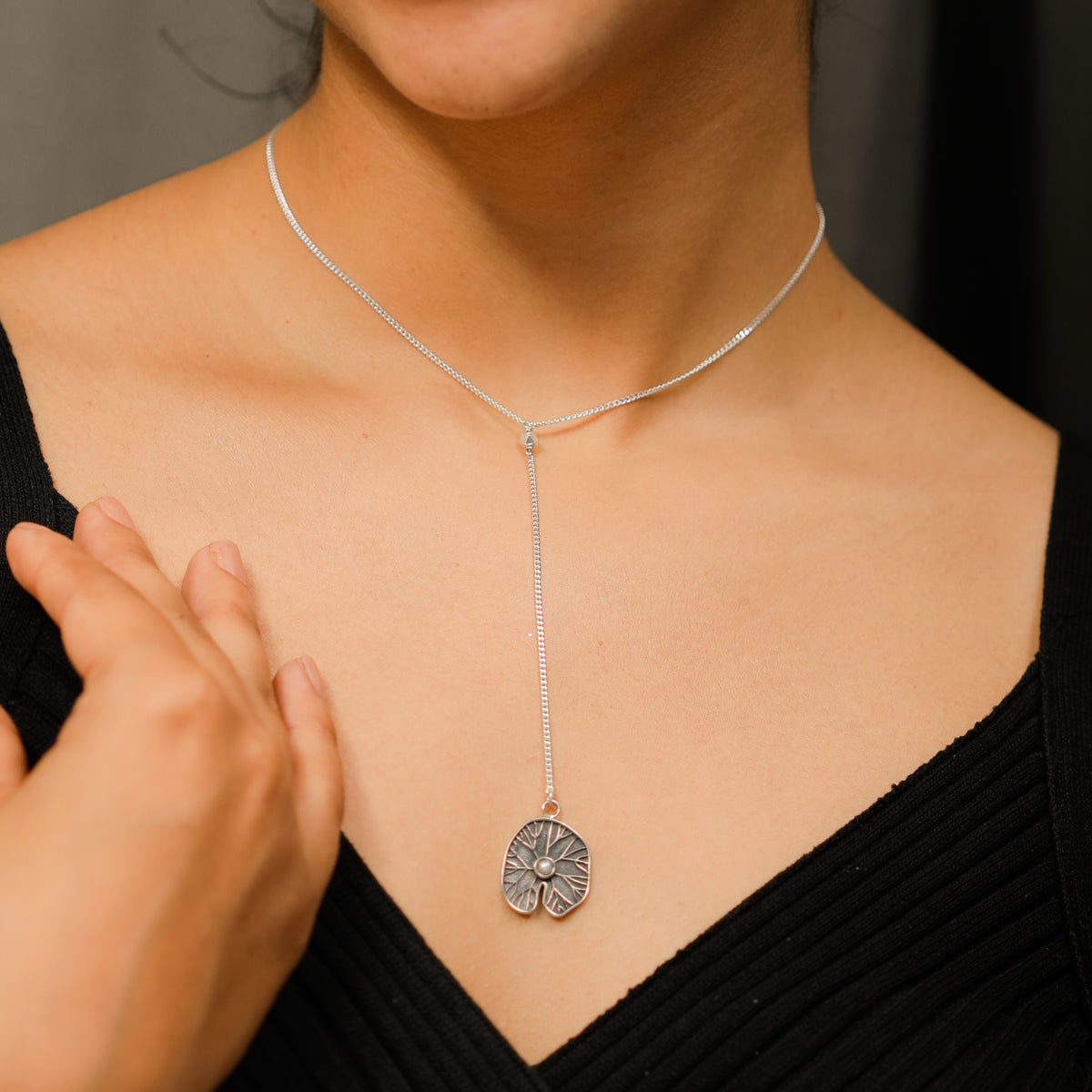 Y Necklace with Saroj Parn Motif