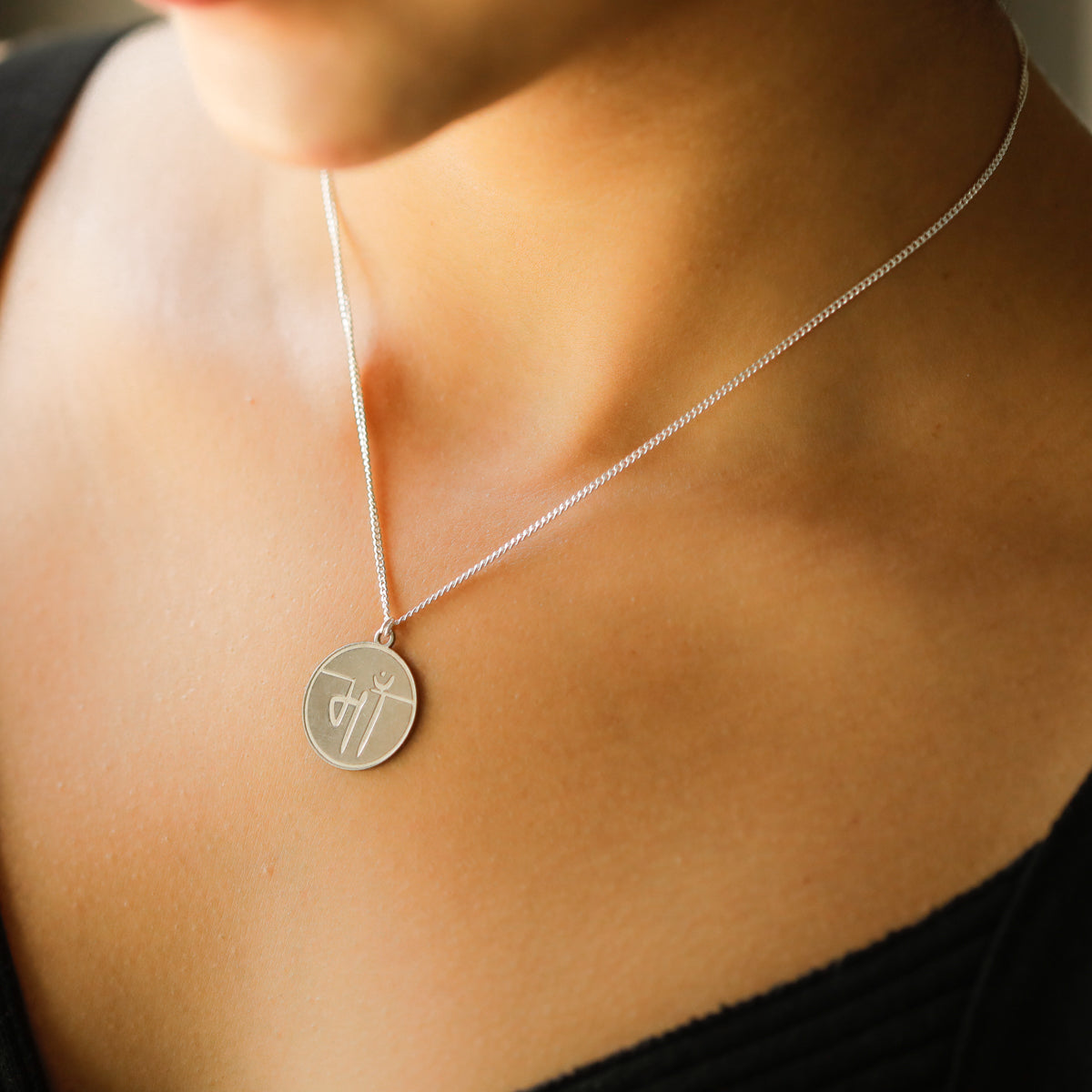 Pendant tag / Charm Tag / Dog tag ( Without chain ) - Maa Engraved