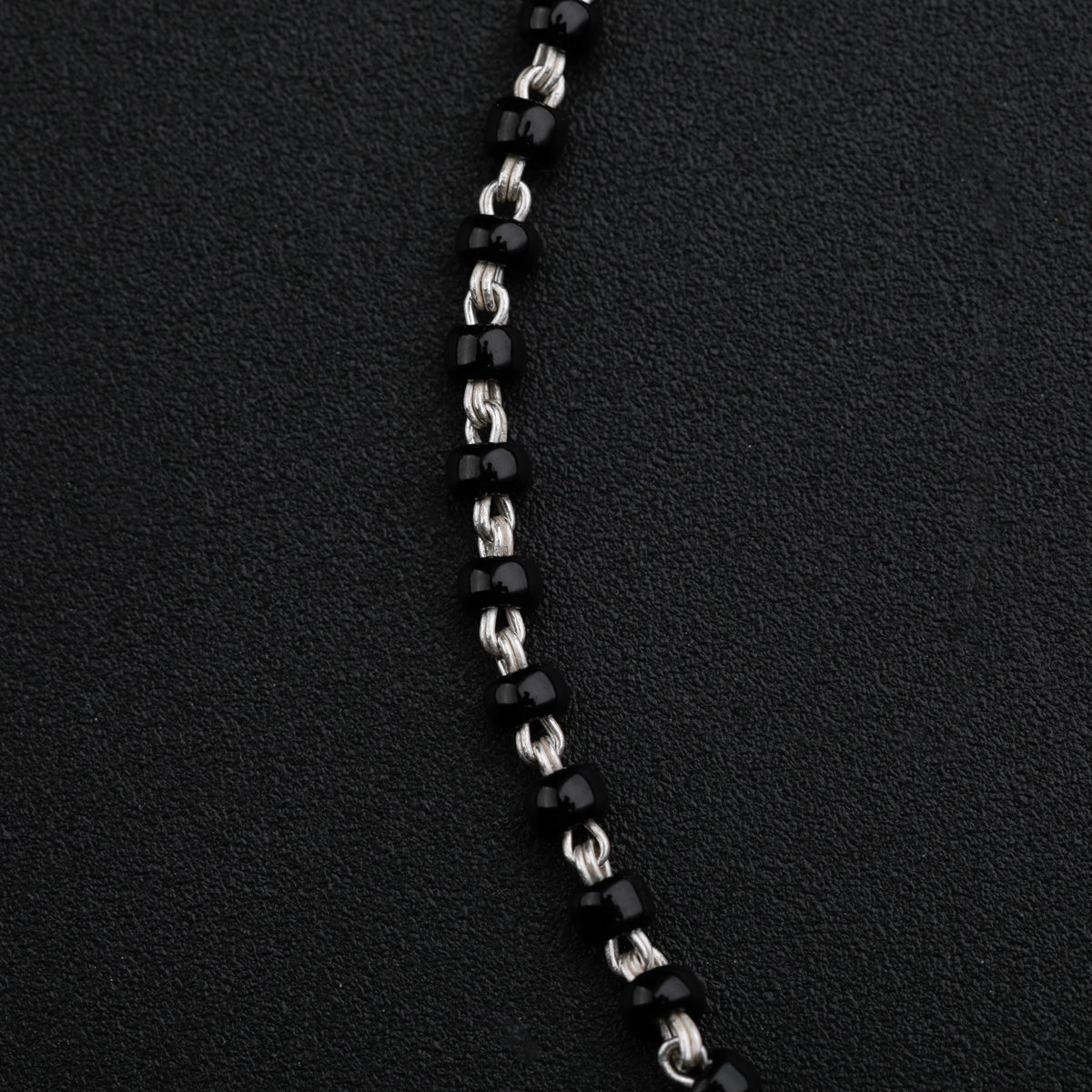 Silver Flower Mangalsutra Bracelet