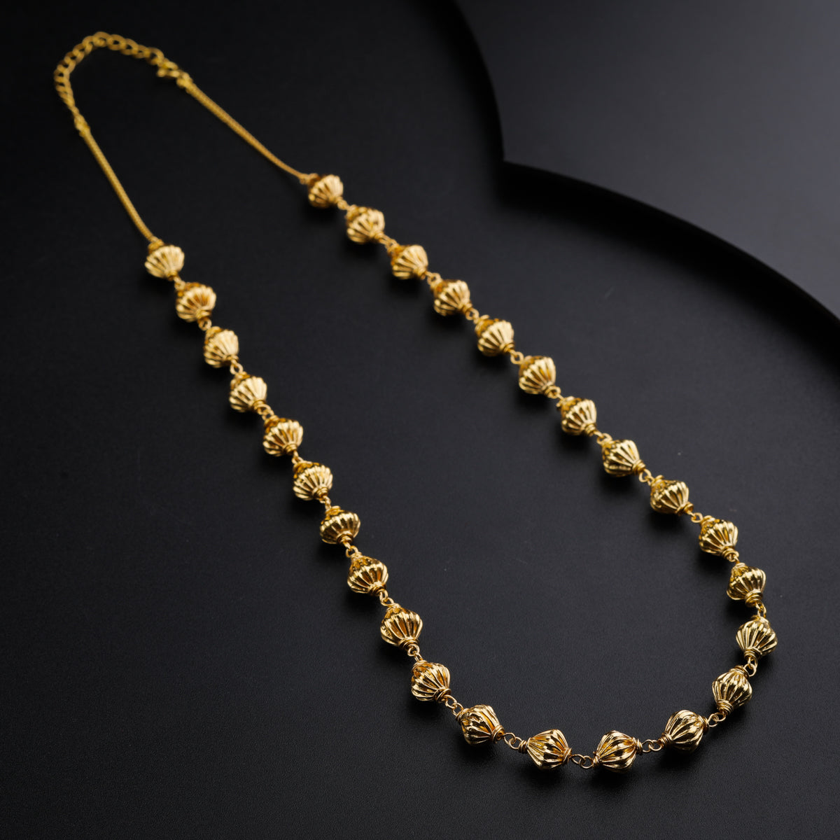 Dholki Ganthan Gold Plated Necklace