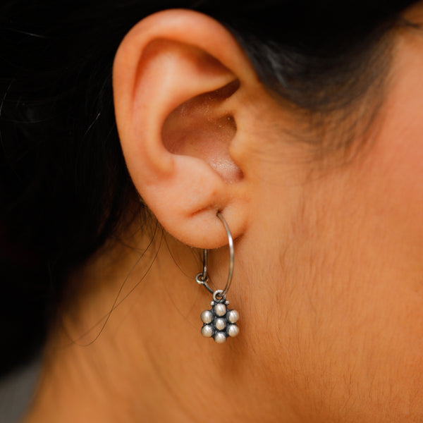 Maharashtrian kudi hoop earrings handcrafted detailing