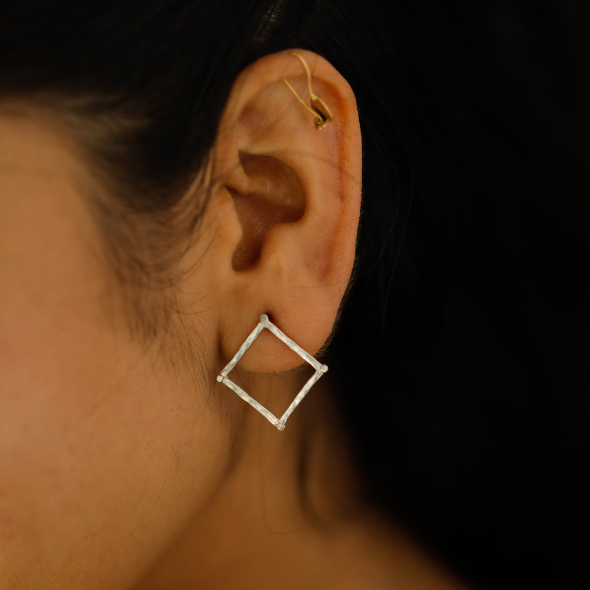 Handmade Kite Earring (Hammered)